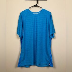 Saxx Hot Shot Tech Tee Short Sleeve Breathable Athletic Shirt in Blue - Mens XXL